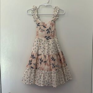 Catherine Malandrino Cream Sundress Sleeveless Scoop Neck Casual